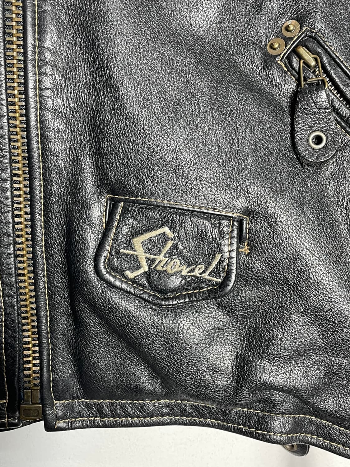 디젤 Diesel Sport 가죽 더블 라이더 자켓 90s 상품이미지6