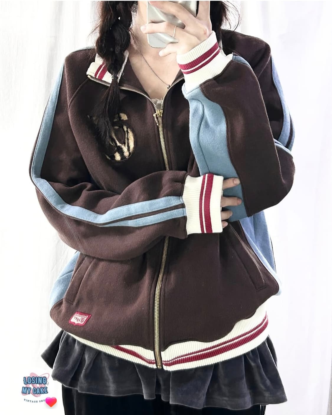 오니츠카타이거 민트초코 코튼져지 상품이미지1