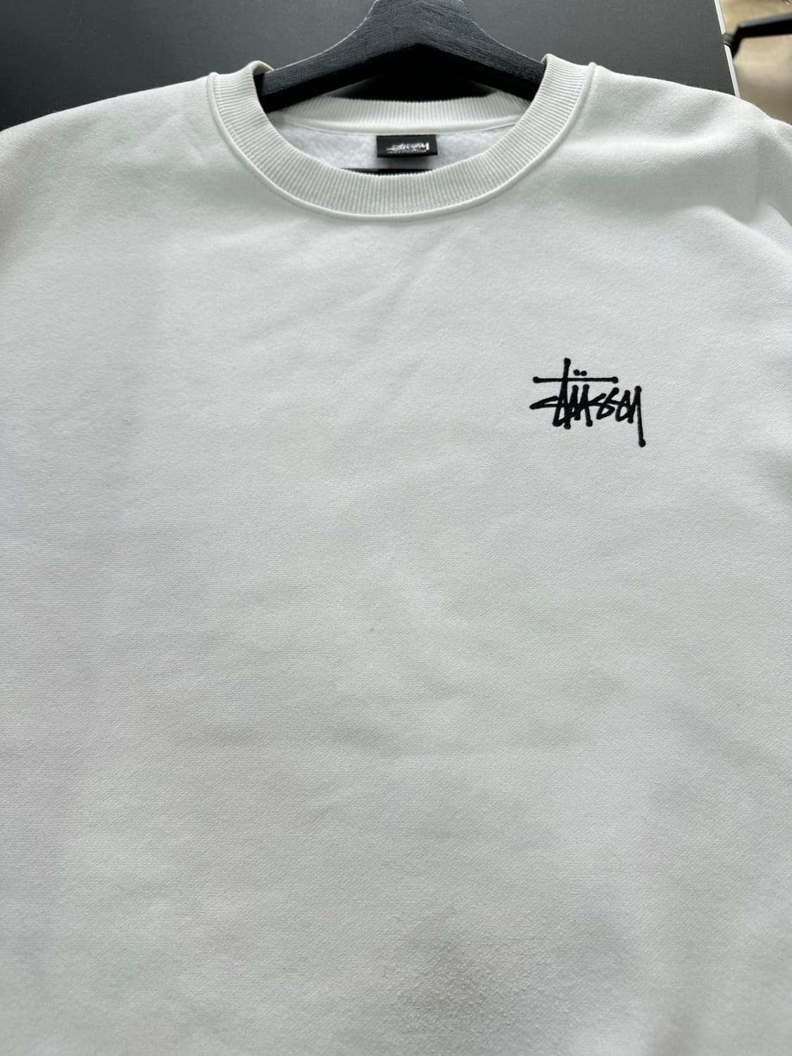 스투시 스탁로고 스웻 기모맨투맨 화이트 상품이미지7