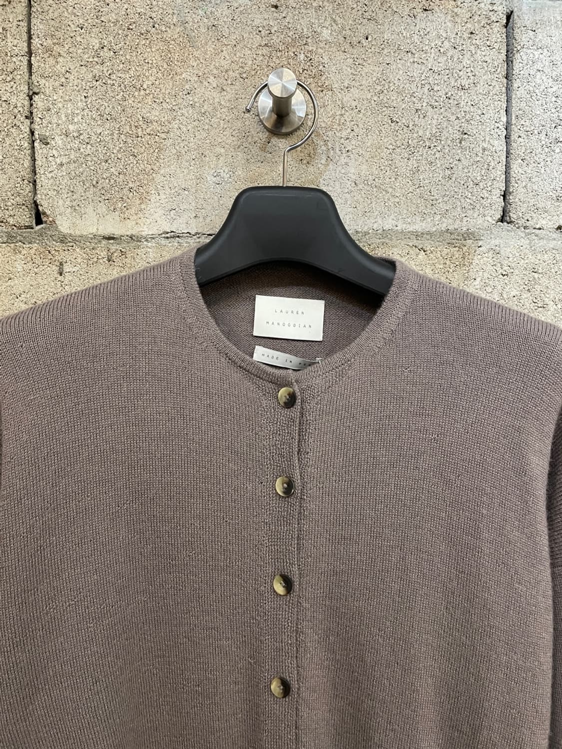 로렌 마누지안 알파카 가디건 상품이미지2