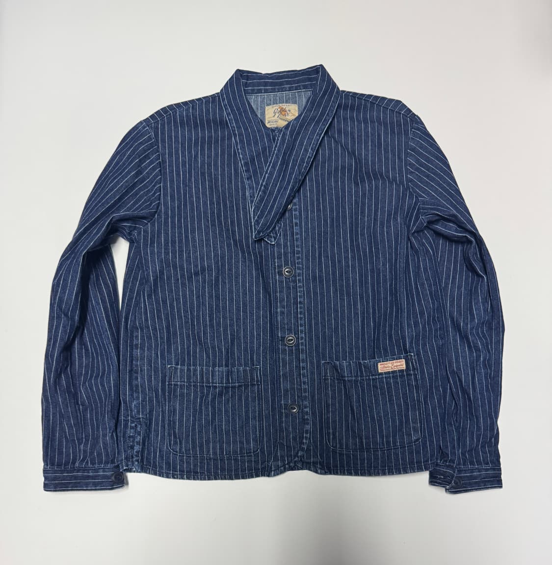 여성 후아유 스트라이프 리본 데님 자켓 S 상품이미지1