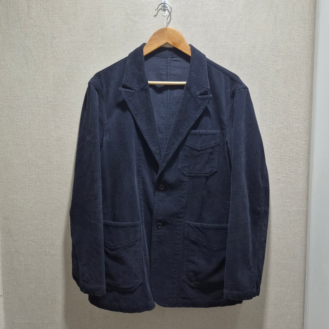 (M) 솔티(SORTIE) tura 코듀로이 워시드 자켓 블루 상품이미지1