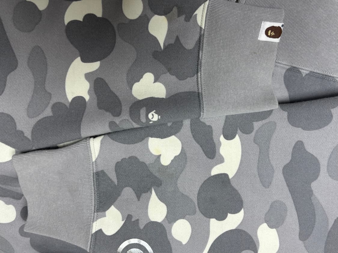 베이프 시티 카모 샤크 풀 집 후드 그레이 L 상품이미지5