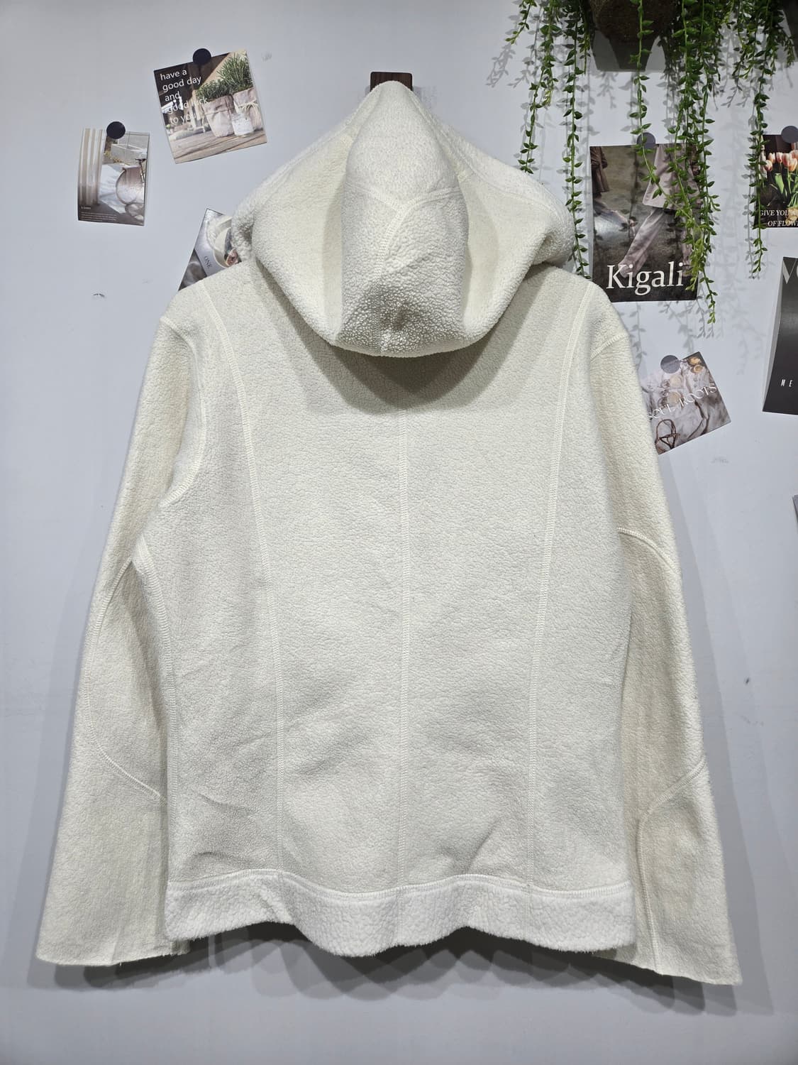 파타고니아 아이보리 뽀글이 후리스 집업 상품이미지4