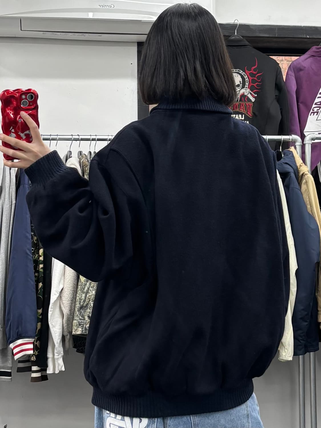 90s 라코스테 울 바시티 자켓 상품이미지5