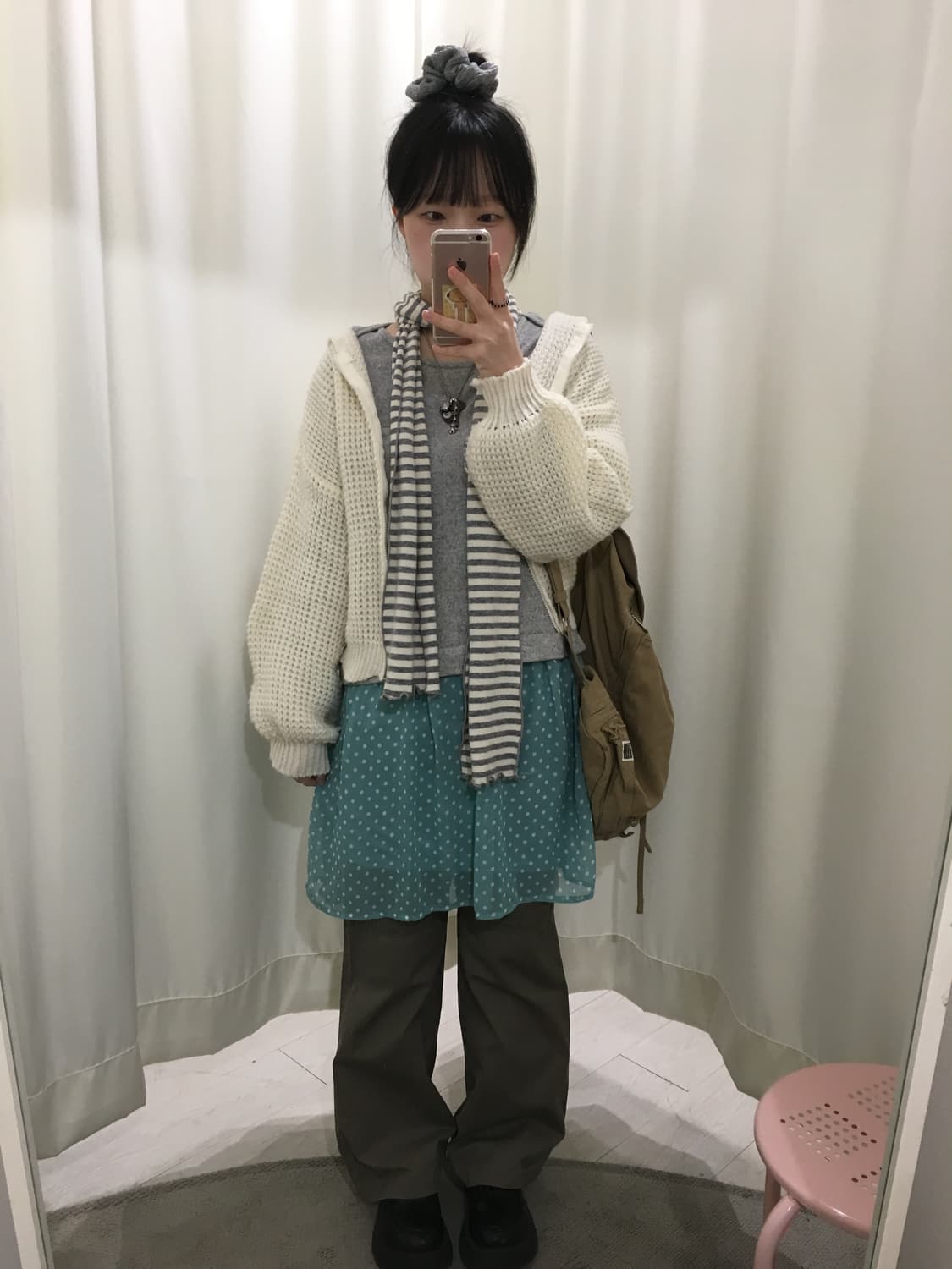 sawako dot knit onepiece 상품이미지2