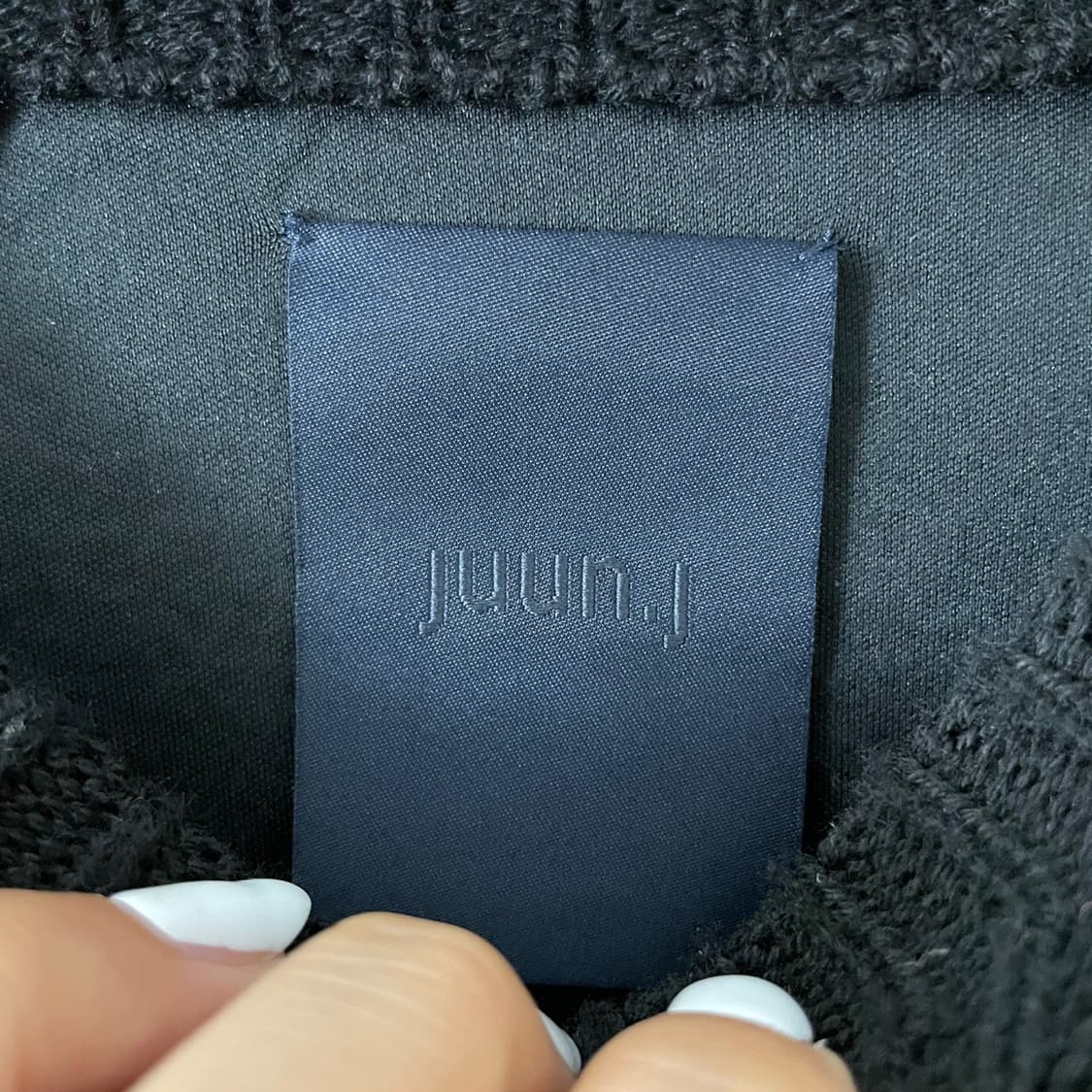 준지 블랙 니트 맨투맨  상품이미지6