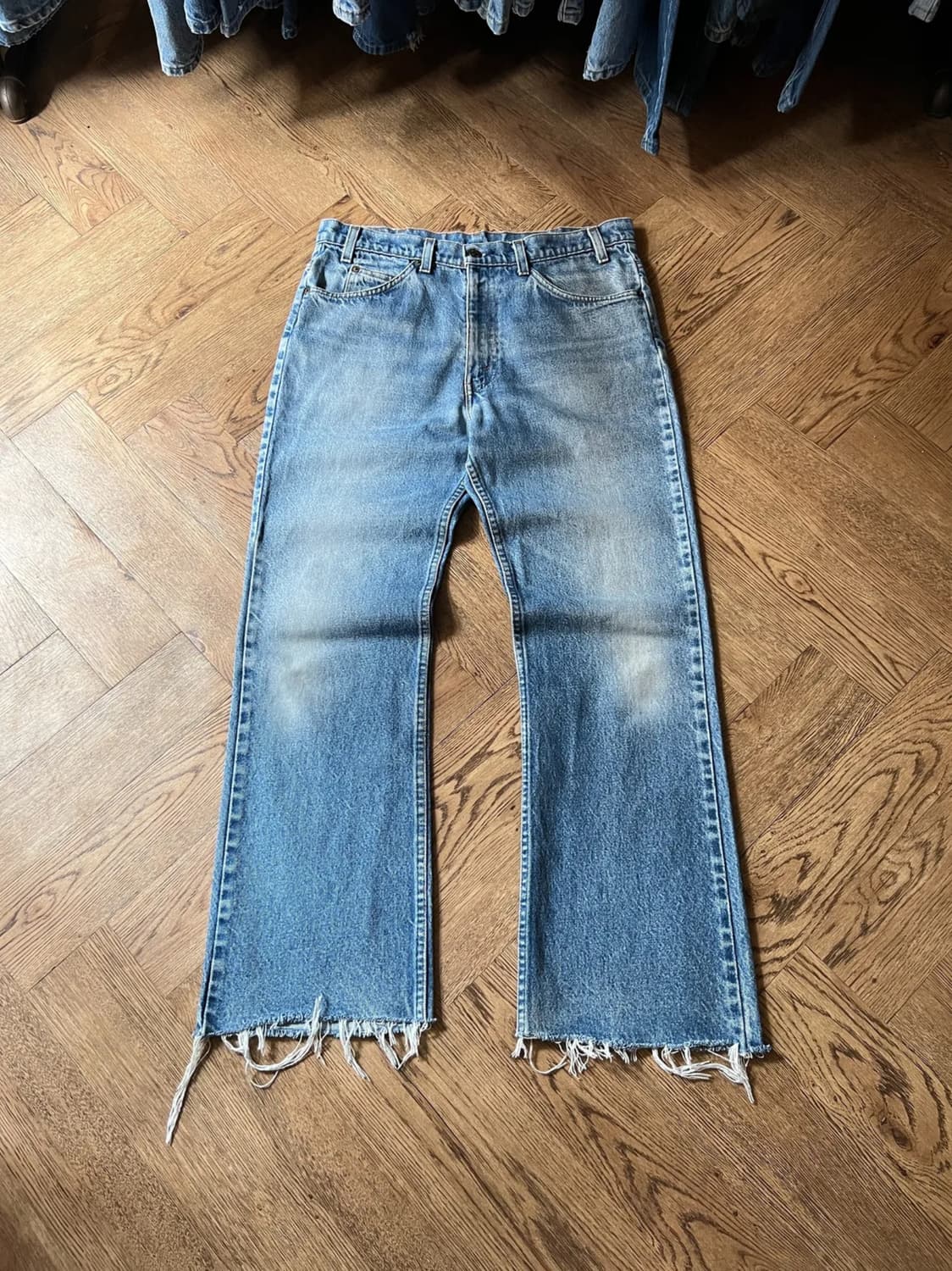 [34]70's 리바이스 20517-0217 오렌지탭 컷오프 플레어진 상품이미지1