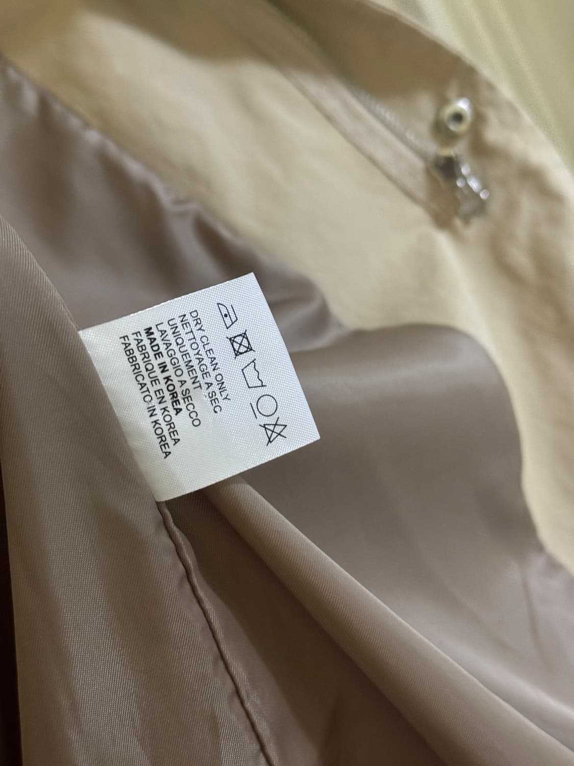 베이지 롱 야상 점퍼 os 상품이미지5