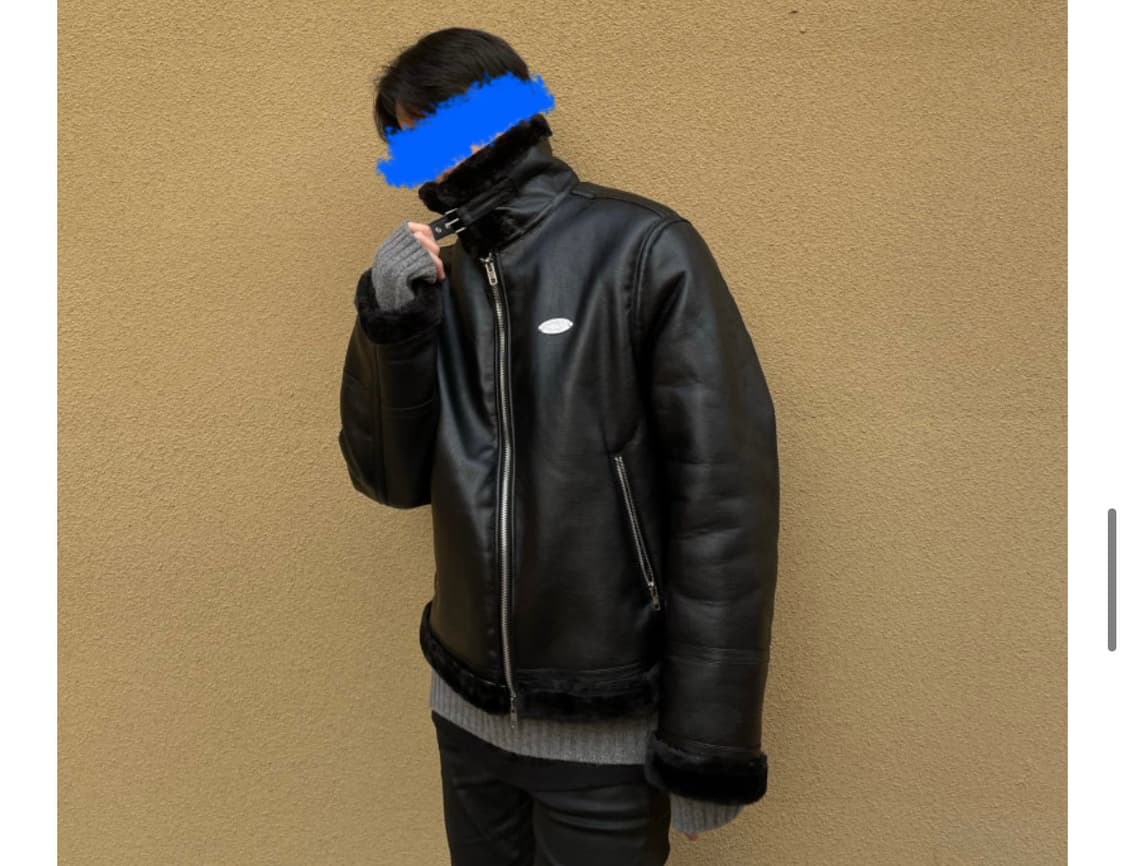 세인트페인 SP 비건 레더 시어링 자켓 상품이미지1