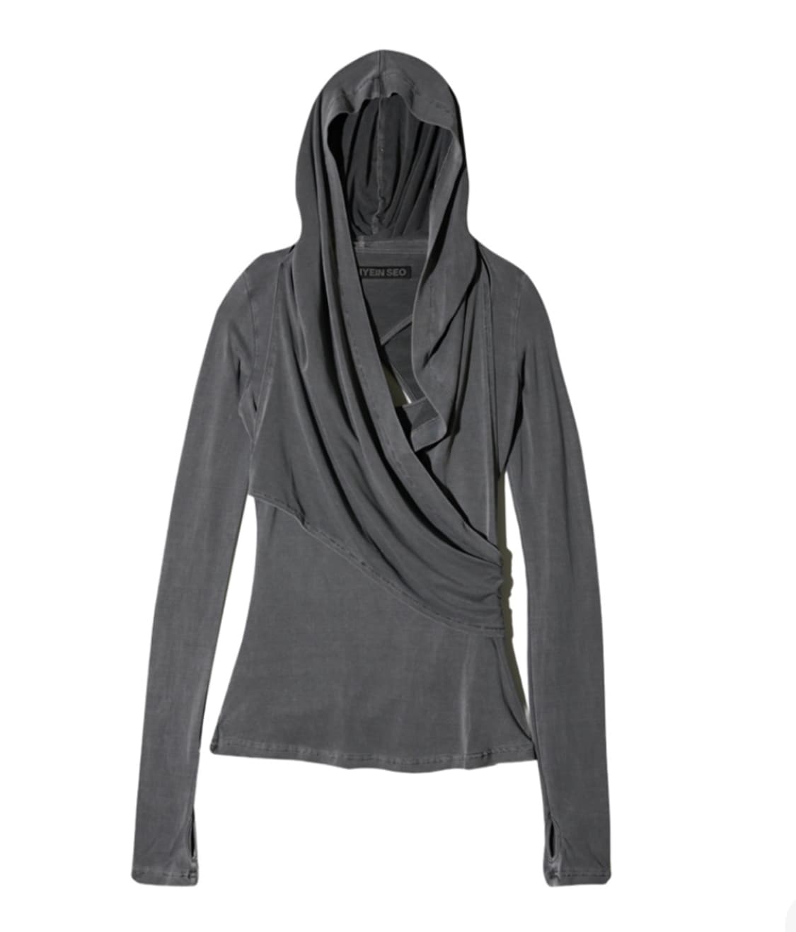 혜인서 후디드 저지 탑 차콜 상품이미지1