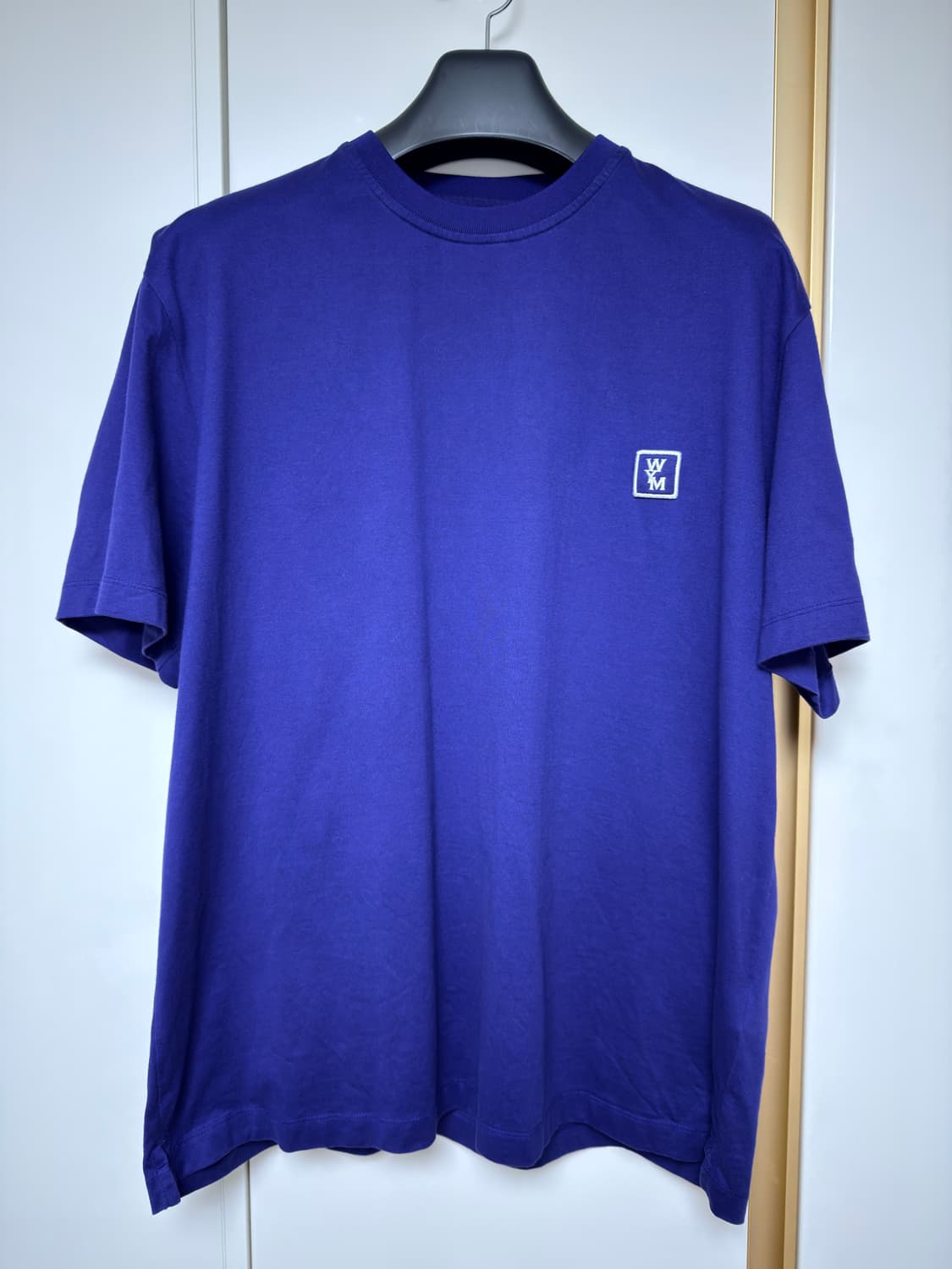 우영미 백로고 티셔츠 블루 50 상품이미지1