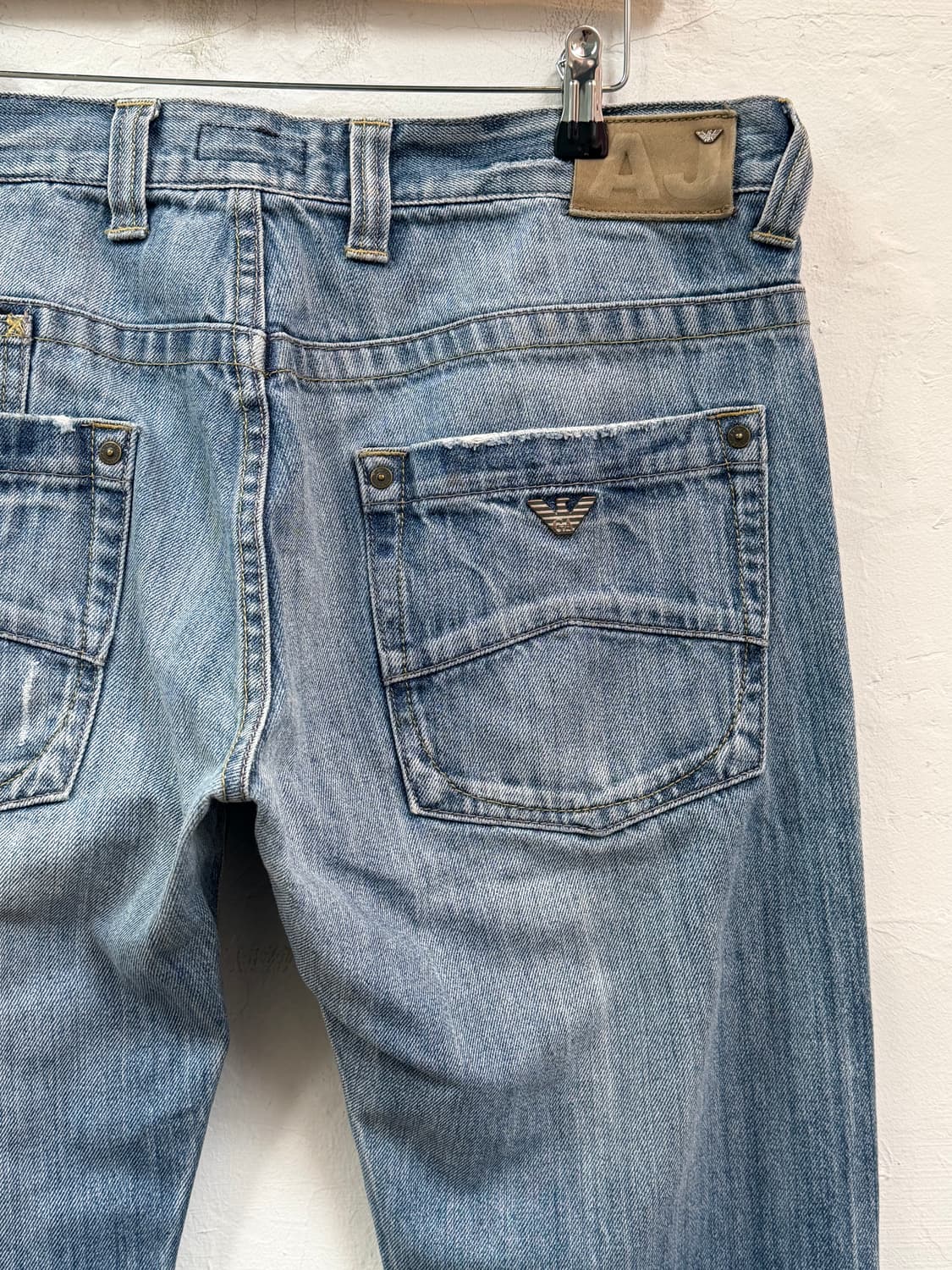 Armani Jeans 버튼 플라이 스트레이트 데님 진 W34 상품이미지8