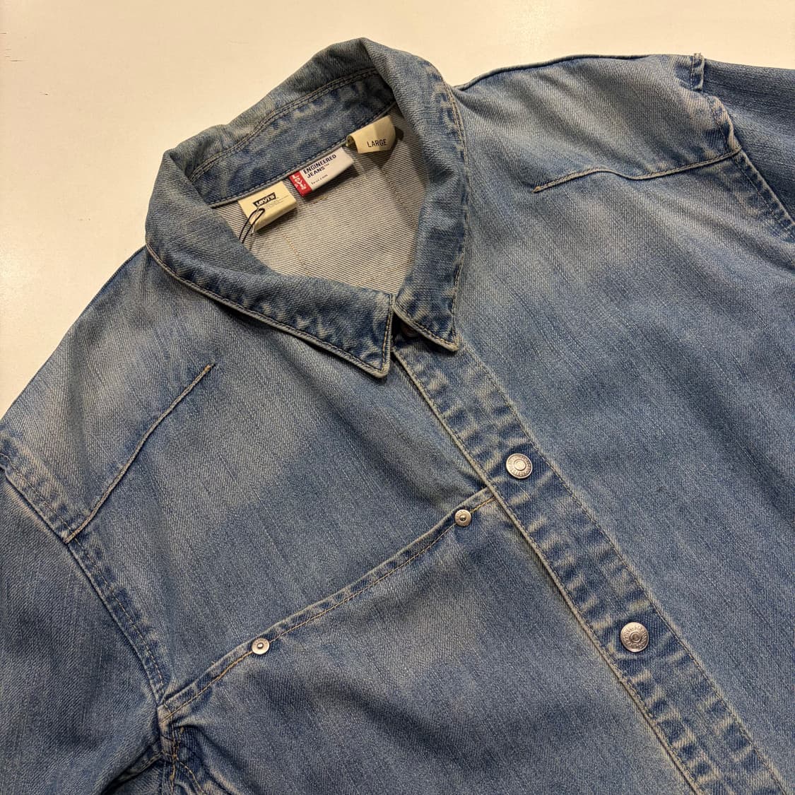 [L] 리바이스 엔지니어드 포켓 데님 셔츠 자켓 C413 상품이미지3