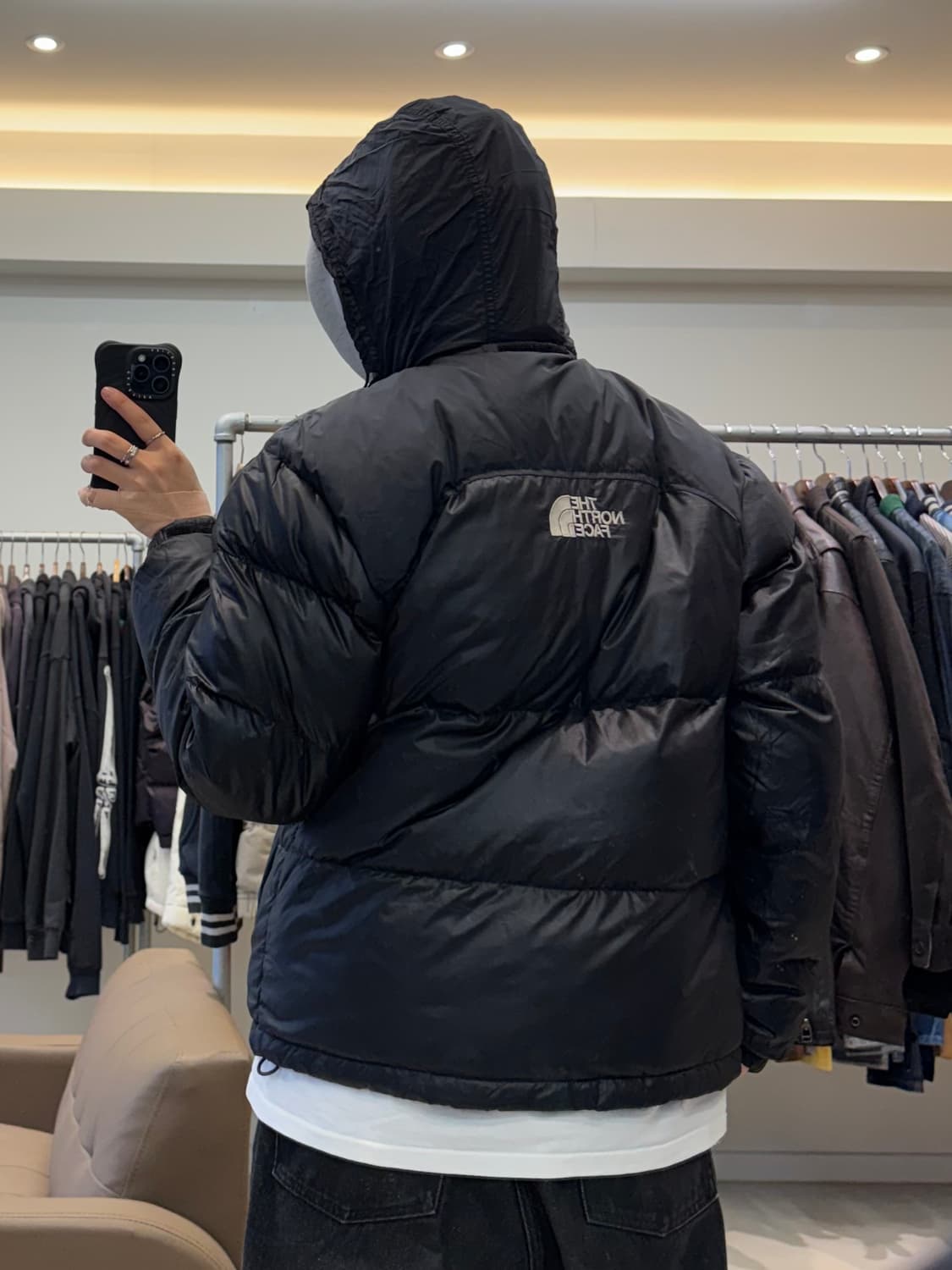 노스페이스 센터로고 눕시 패딩 상품이미지5