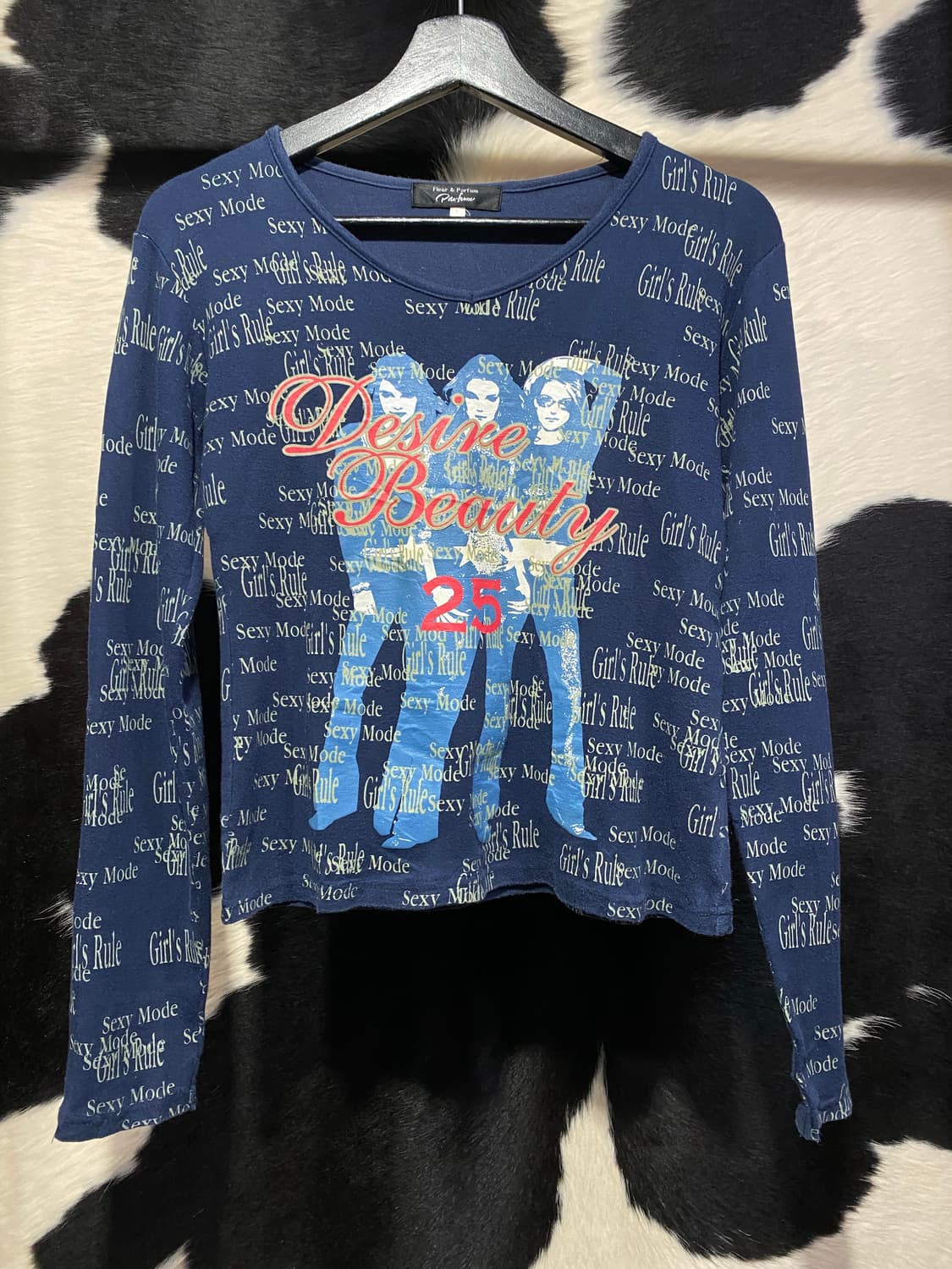 Japanese vtg y2k 프린팅 슬림핏 롱슬리브 상품이미지3