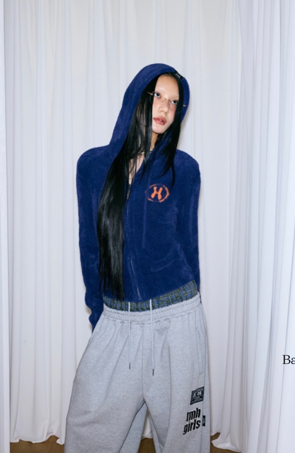 더미스테리어스호텔 퍼 니트 집업 상품이미지1