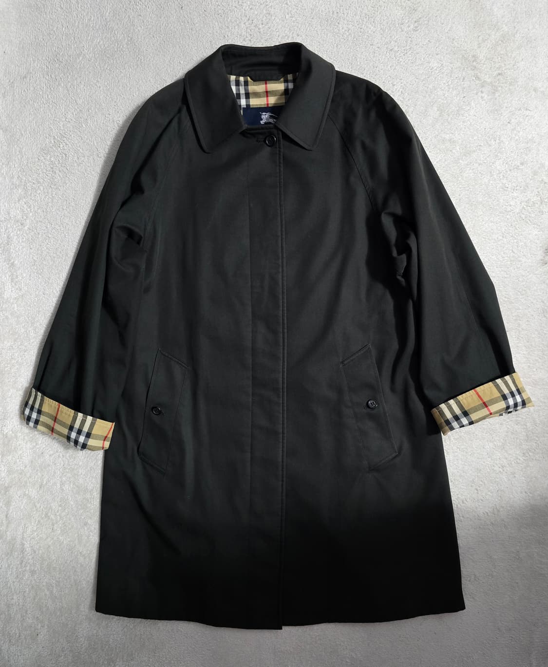 Burberry 버버리 노바체크 트렌치 맥코트 블랙 상품이미지3
