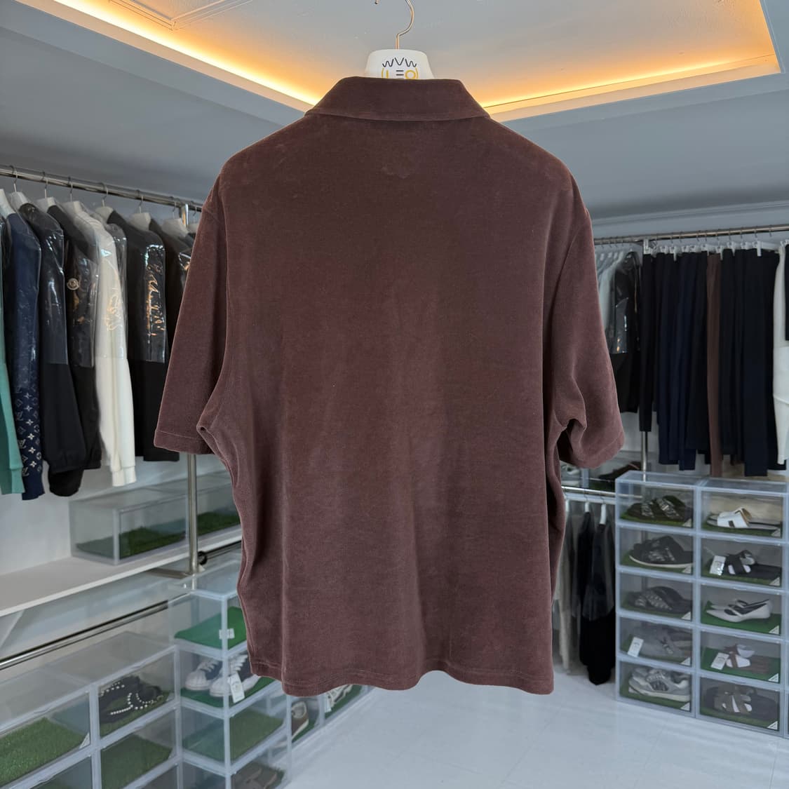 [리오브] 로로피아나 코튼 실크 벨루어 카라티셔츠 상품이미지2