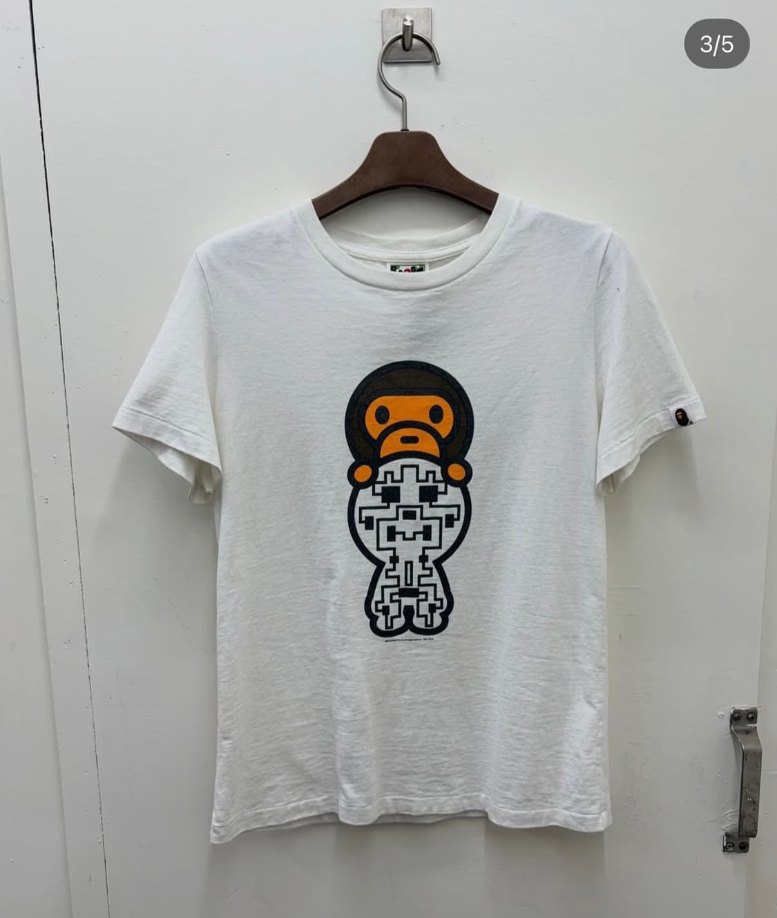 딱붙핏))베이프 베이비 마일로 티셔츠 상품이미지3