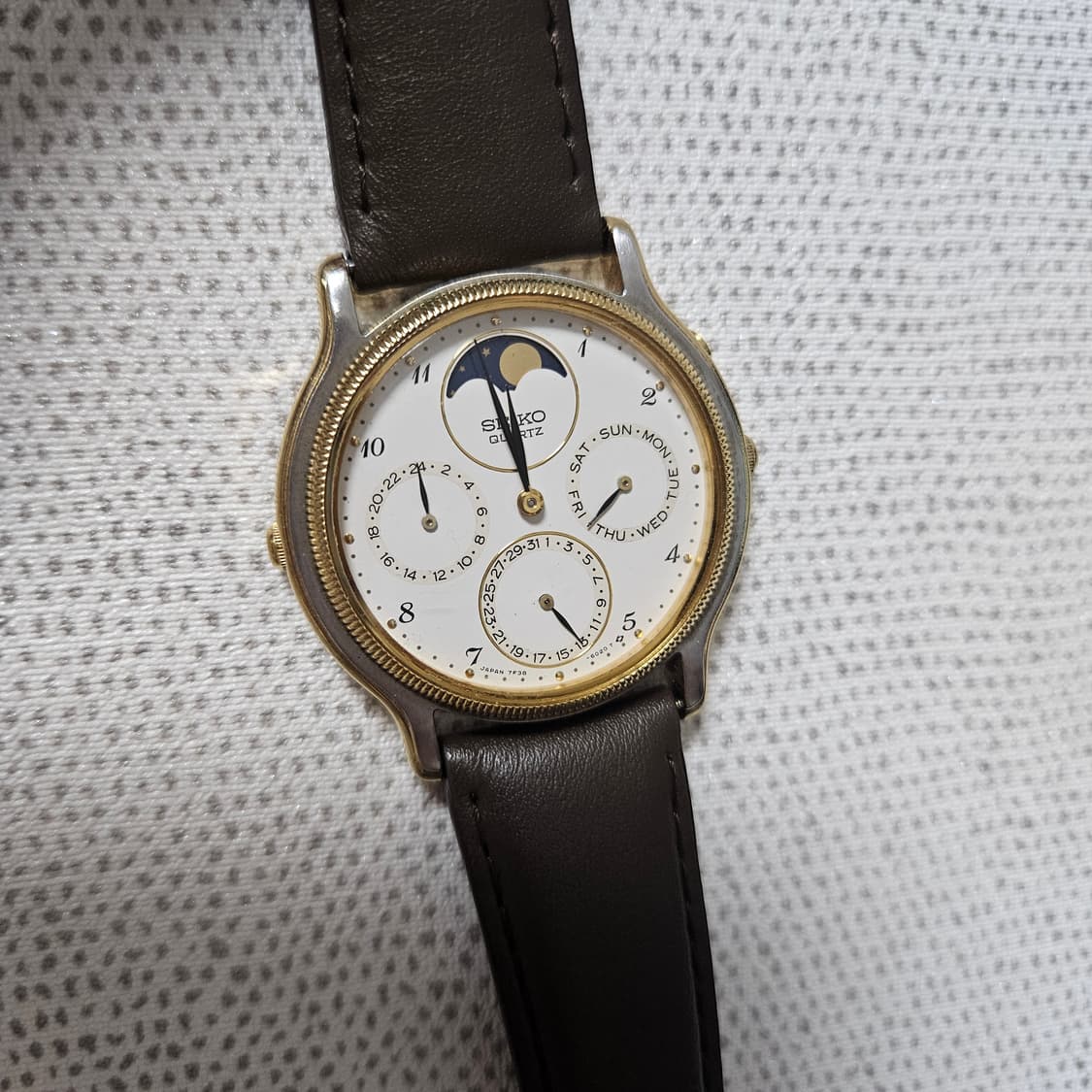 [오버홀완료] 90s Seiko Moonphase 시계 세이코 문페이즈 상품이미지2
