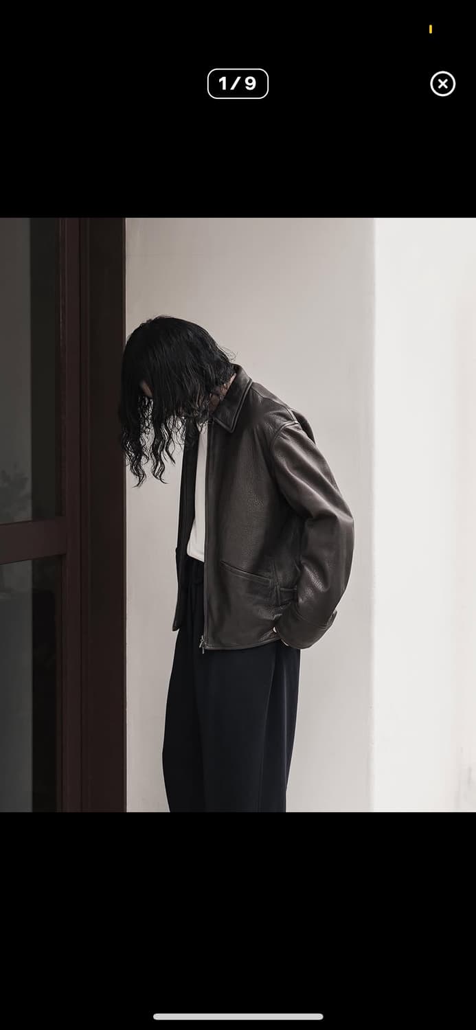 코모리 레더숏자켓 상품이미지1