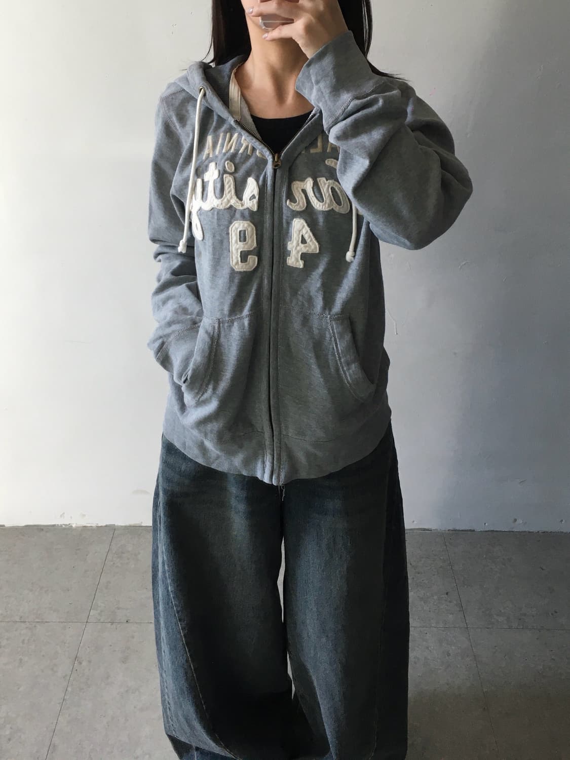 후아유 스펠 후드집업 상품이미지1