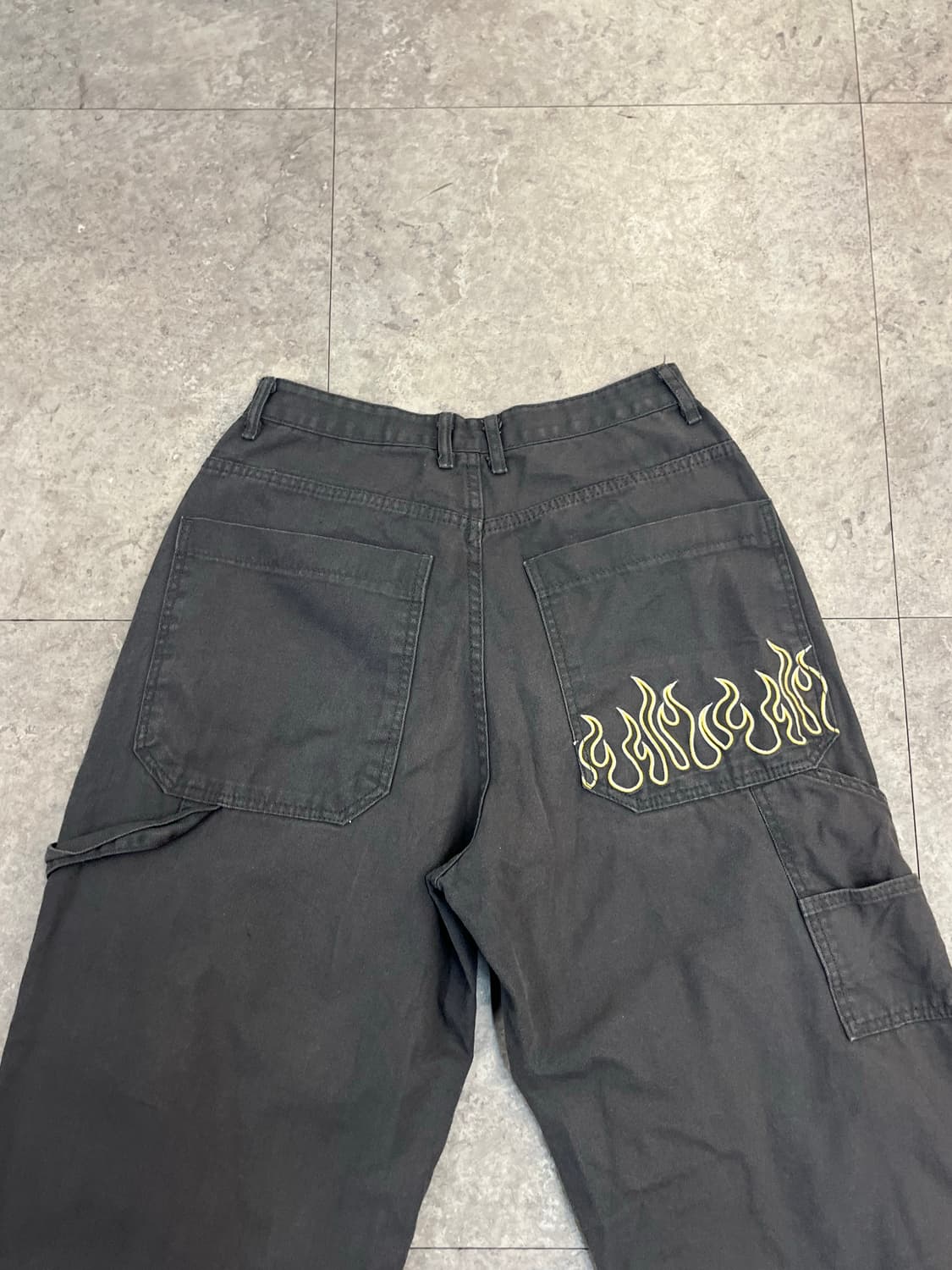 빈티지 자수 워크 팬츠 차콜 M #csz3379 상품이미지8