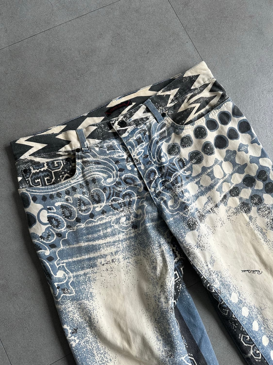 2000s 로베르토 까발리 페이즈 데님팬츠 상품이미지5