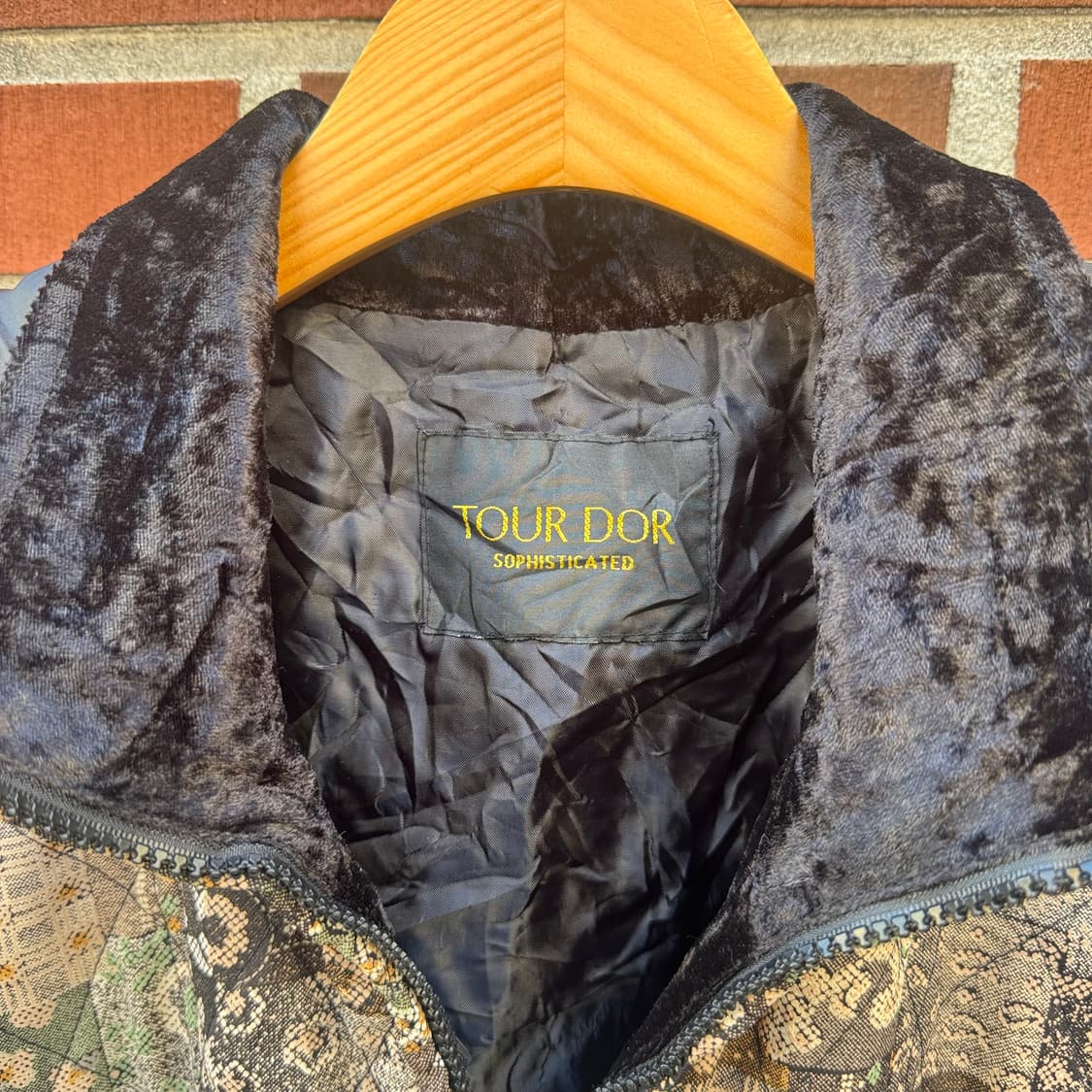 퀄팅 빈티지 패턴 자켓 B61 상품이미지3