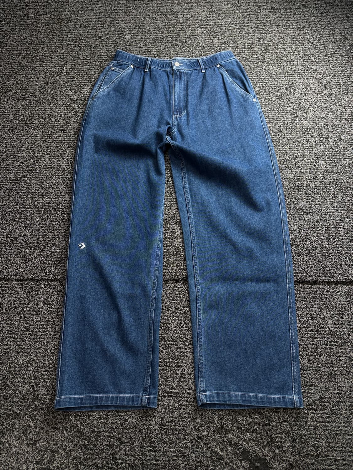 컨버스 니 로고 와이드 인디고 워크 데님 팬츠 2927 상품이미지2