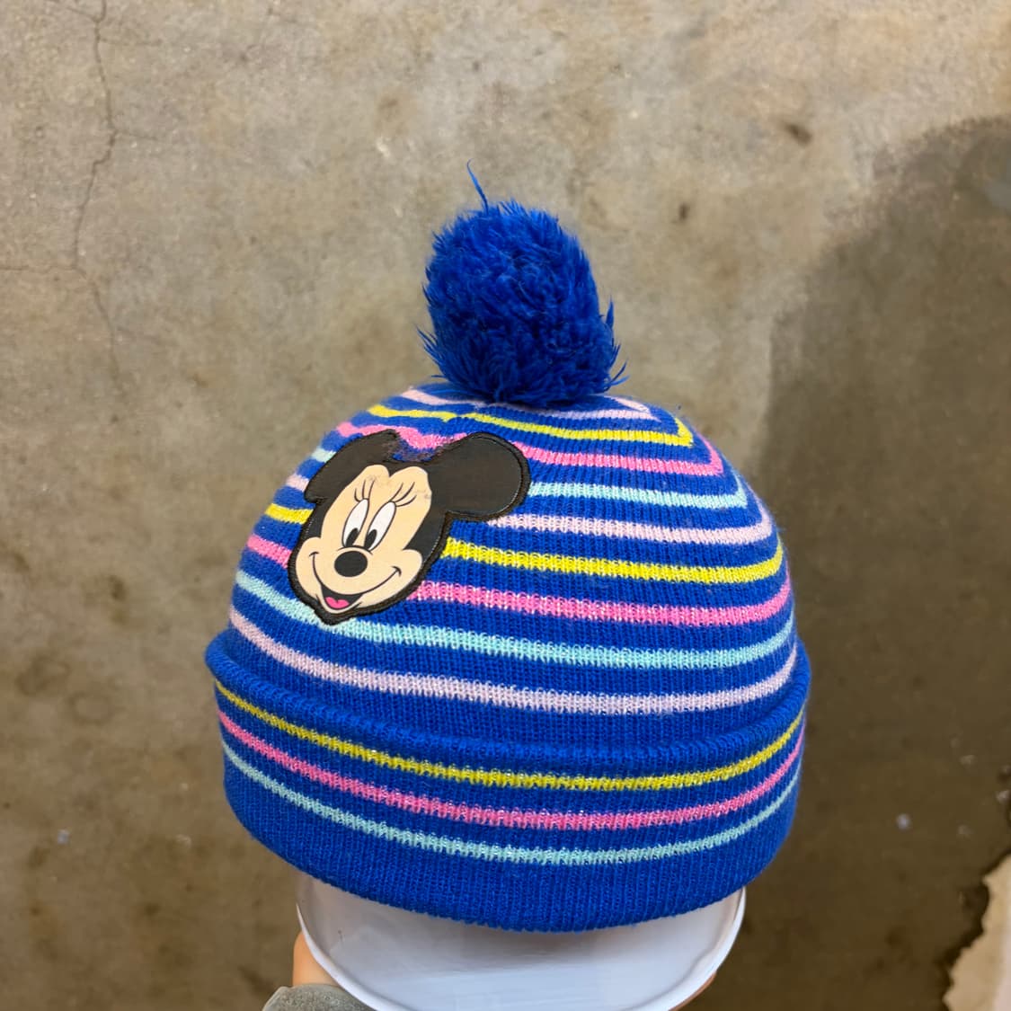 USA 빈티지 디즈니 미키마우스 스트라이프 니트 비니 상품이미지2