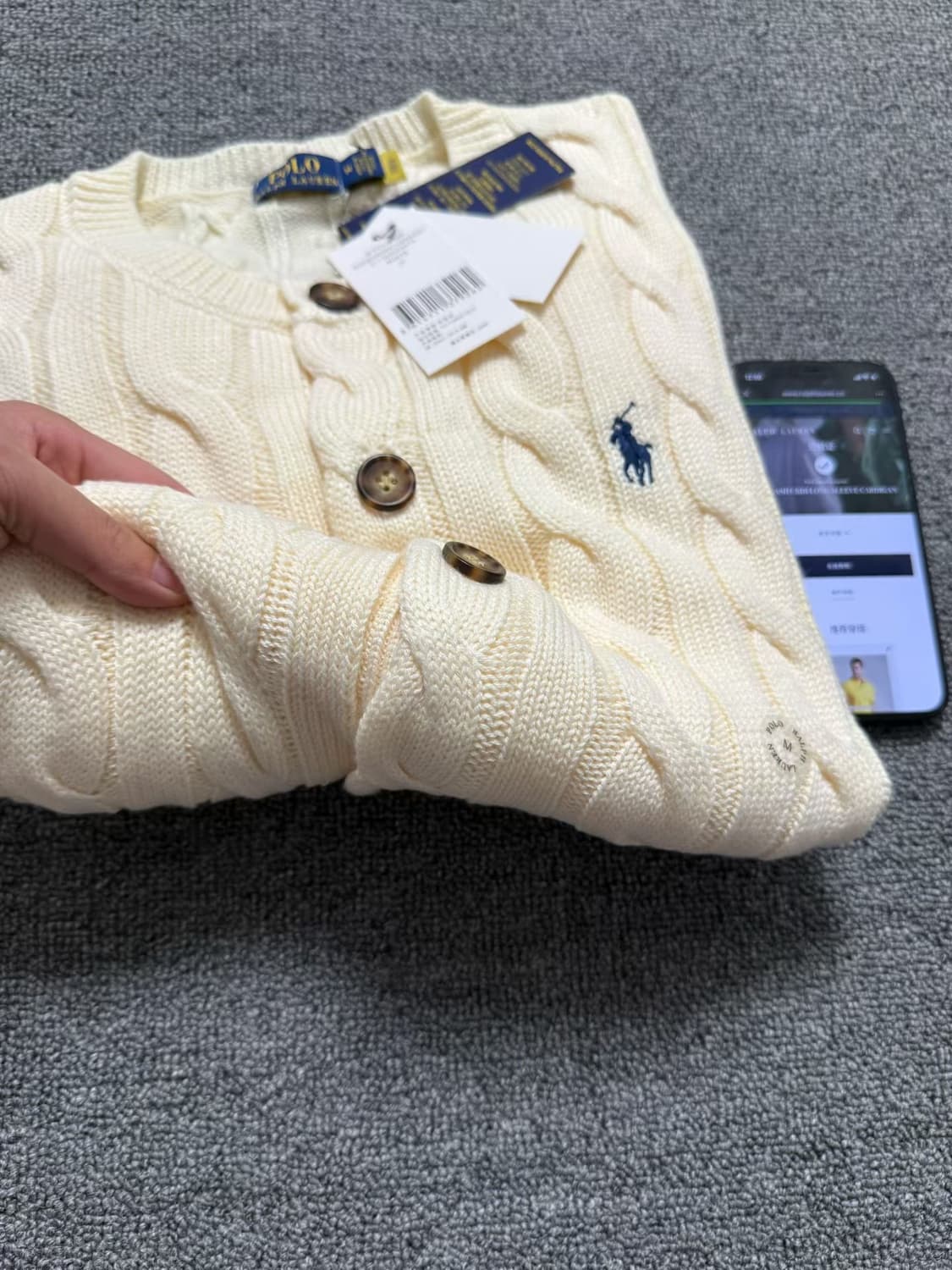 (새상품)폴로 여성 꽈배기 가디건 8종컬러 상품이미지8