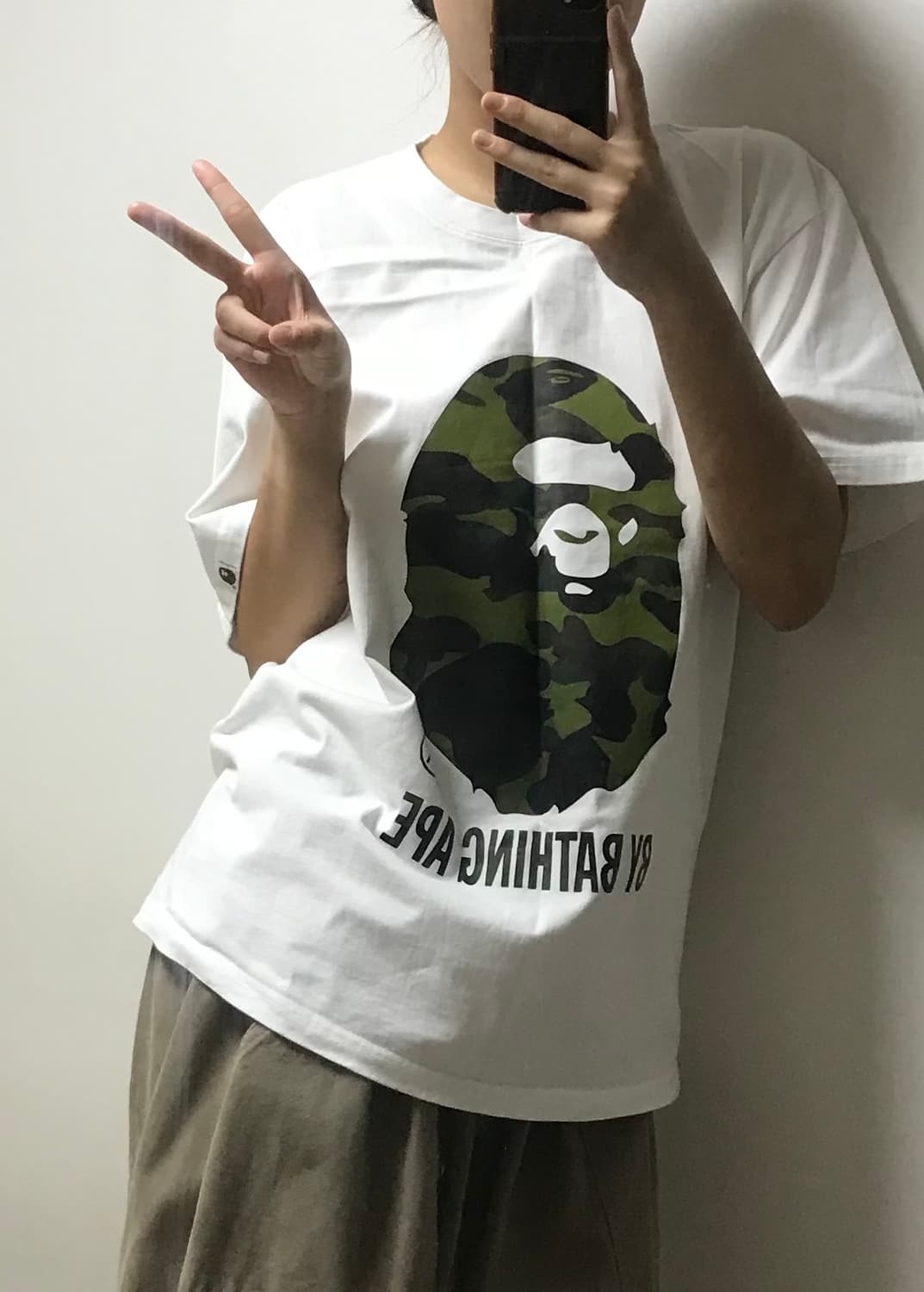 베이프 카모 빅사루 반팔 티 상품이미지4