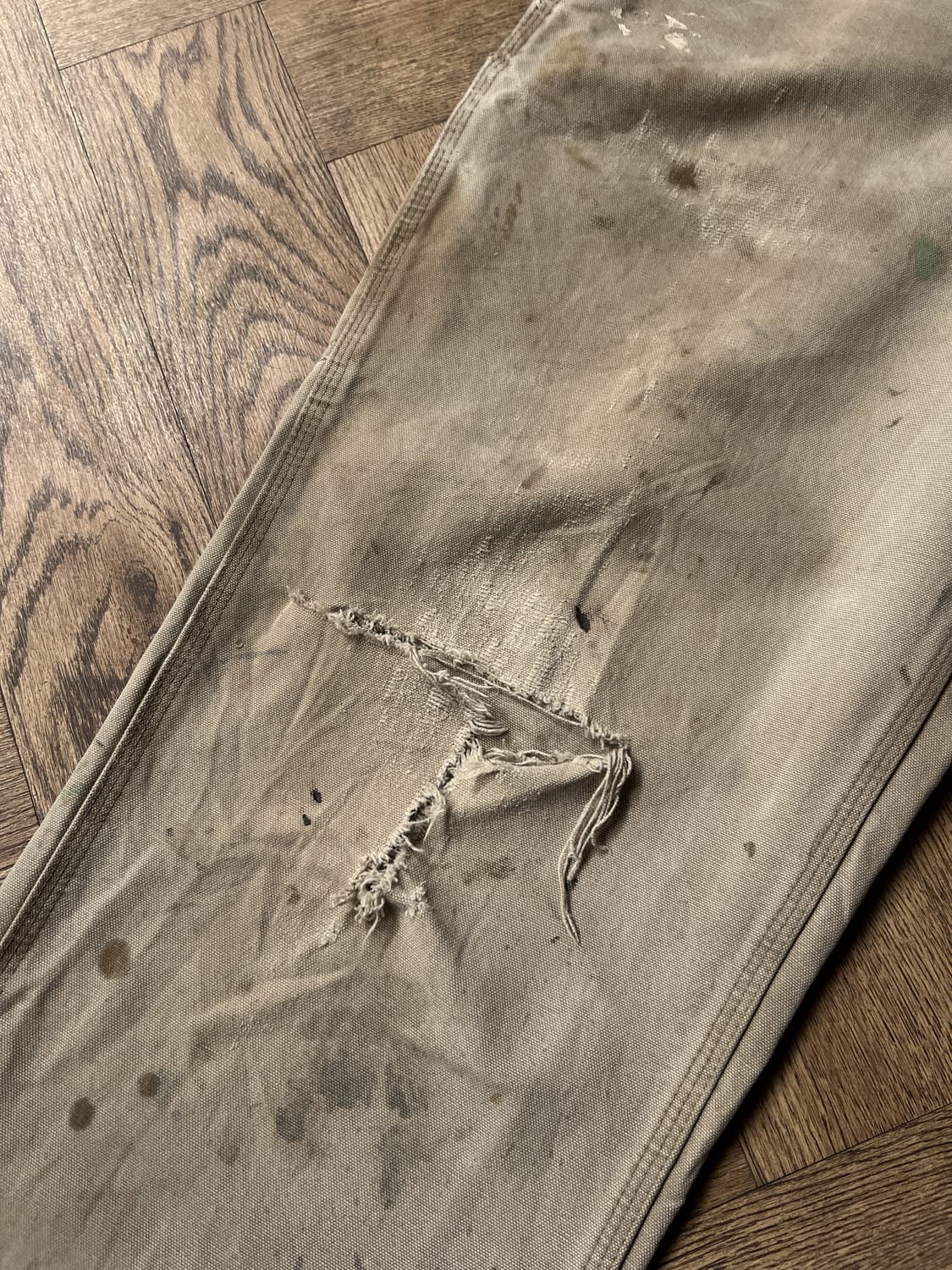 [33]칼하트 USA 더티 디스트로이드 데저트 탄 싱글니 카펜터 워크팬츠 상품이미지5