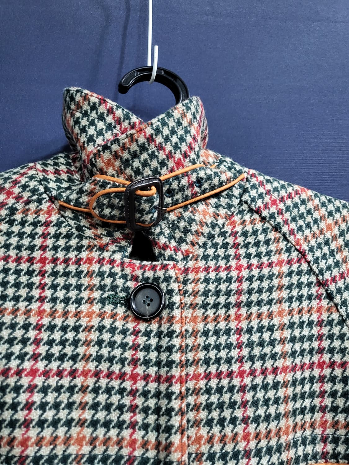 캐시미어 체크 코트 상품이미지2