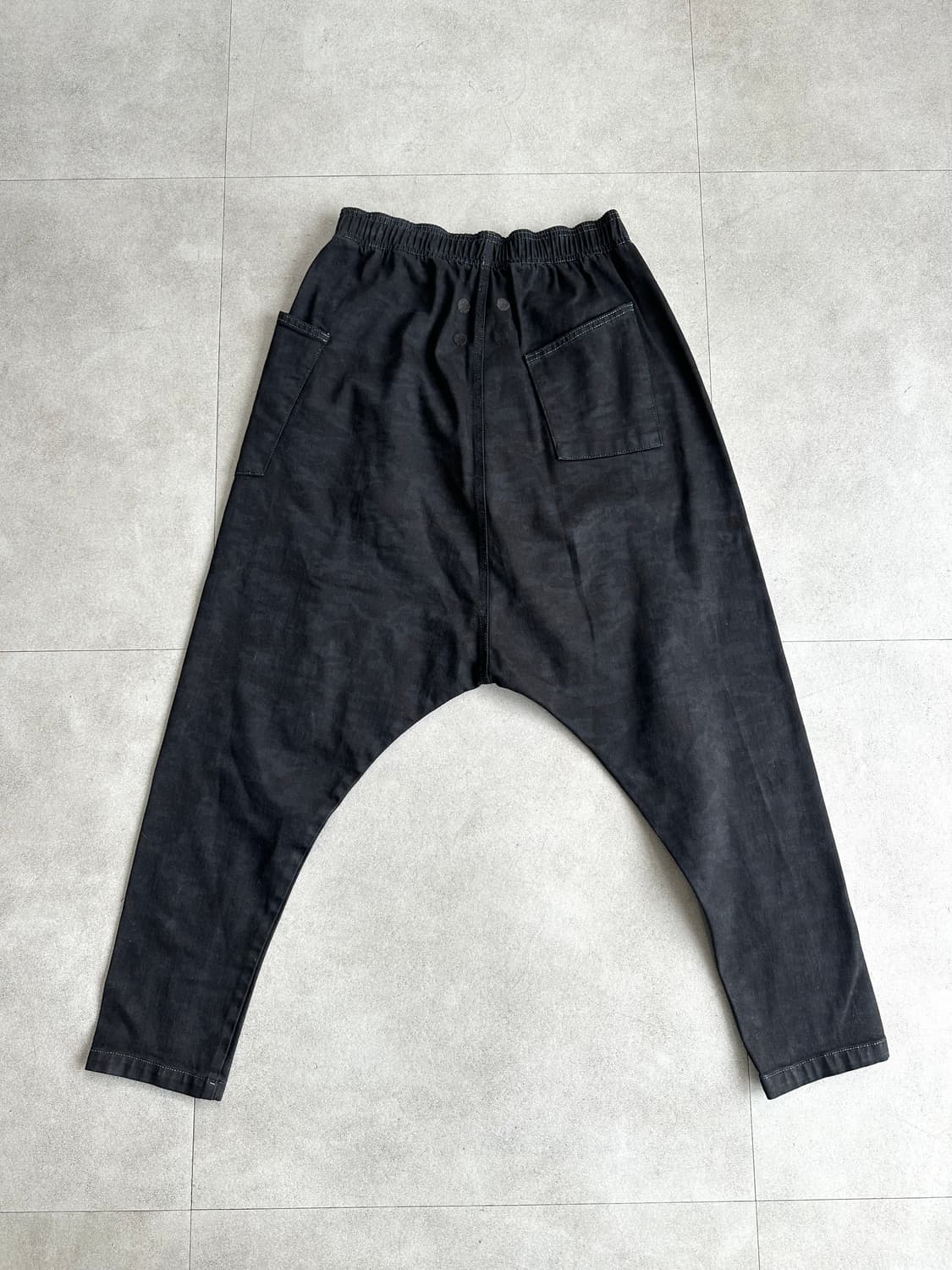 JPN VTG 블랙 카모 사루엘 팬츠 상품이미지4
