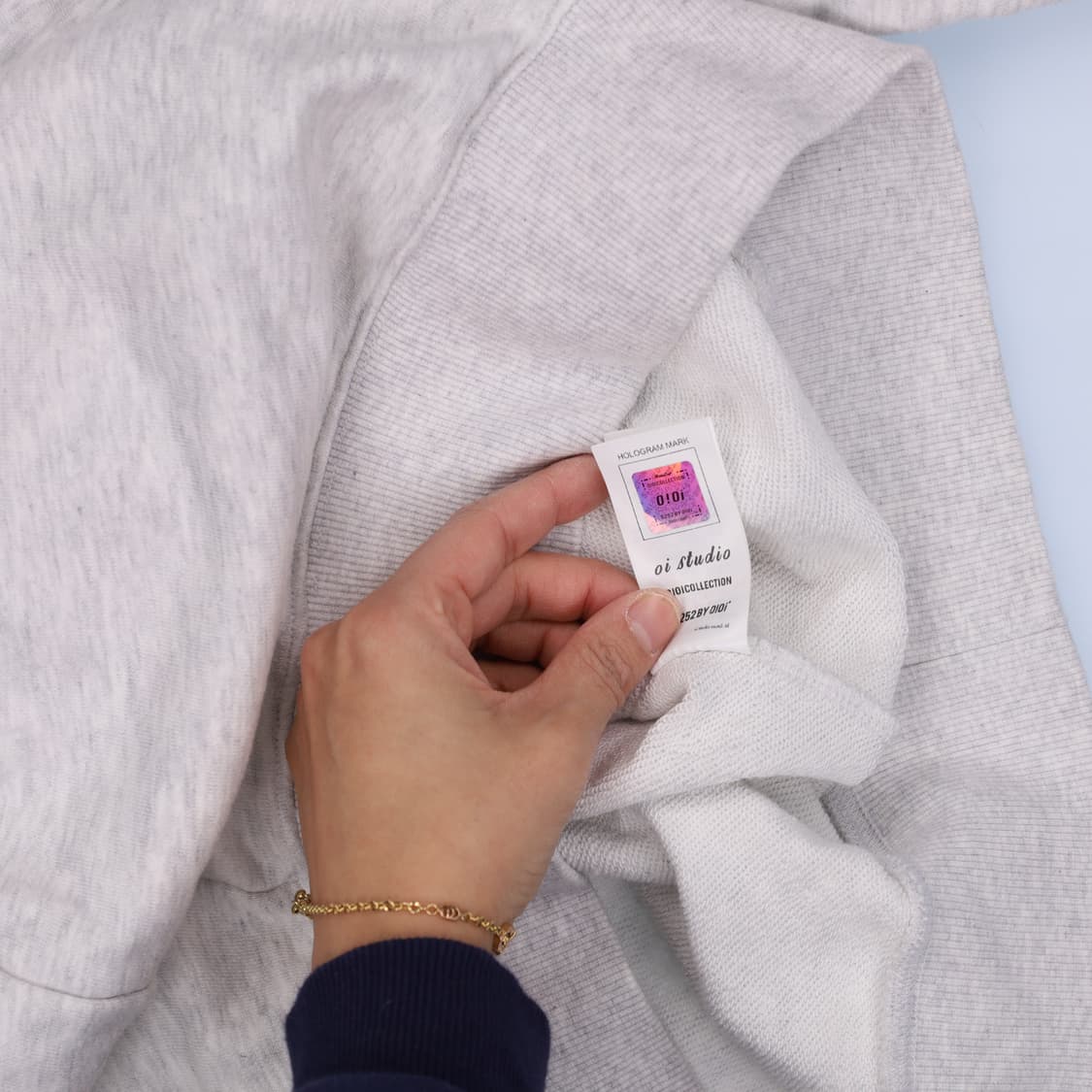 [M] OIOI 멜란지 맨투맨 티셔츠 0119H1 상품이미지8