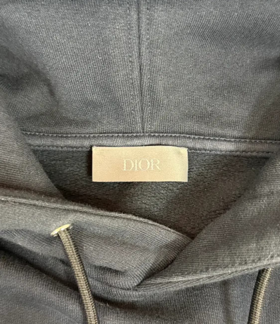 [당일배송] 디올(DIOR) CD 로고 자수 오버핏 후드 블랙 S 상품이미지5