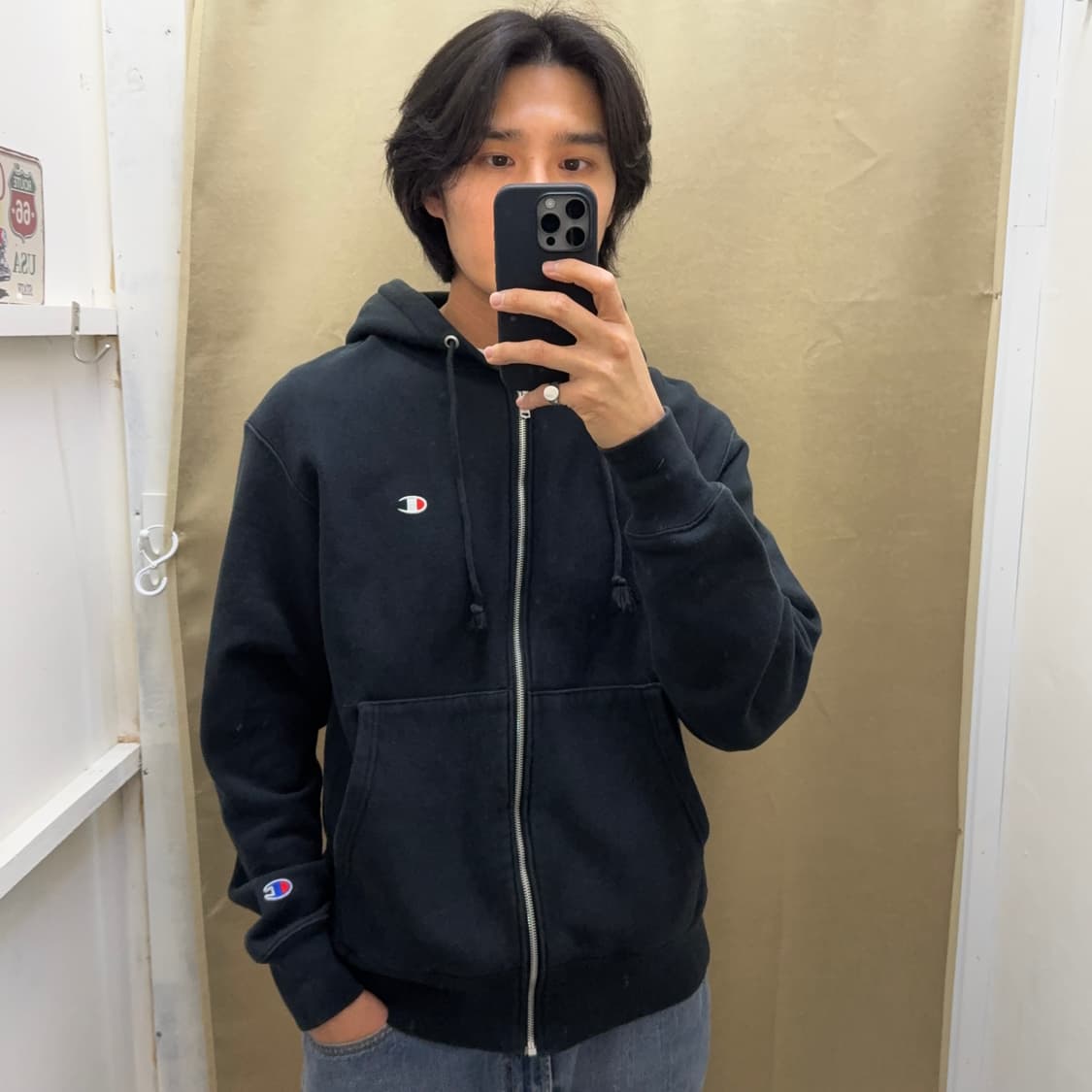 챔피온 리버스위브 후드 집업 상품이미지7