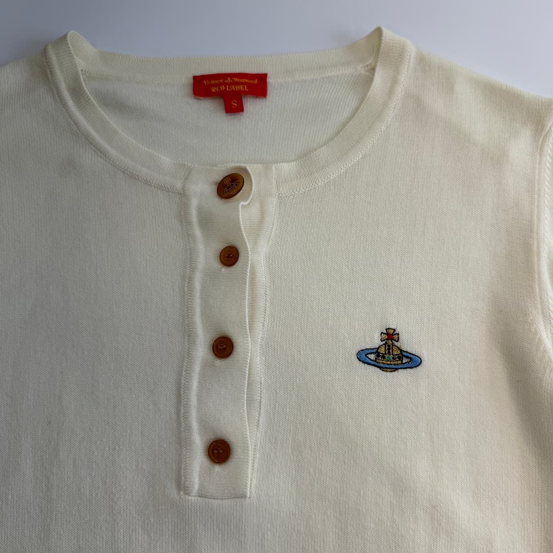 Vivienne westwood 비비안 웨스트 우드 크림아이보리 하프 니 상품이미지5