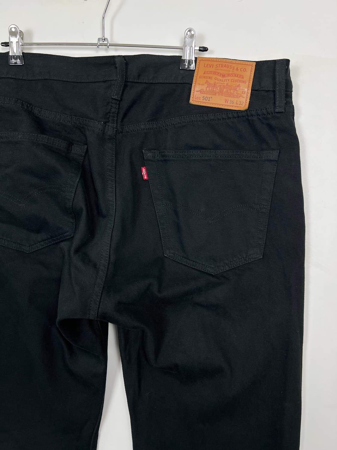Levis 리바이스 501 빅E 블랙 데님 팬츠 상품이미지4
