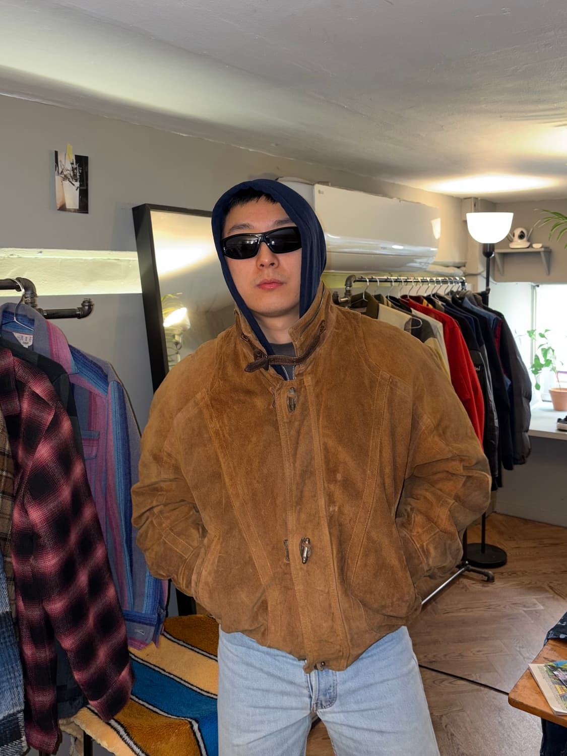 70’s Italian scovill heavy suede jacket 상품이미지3