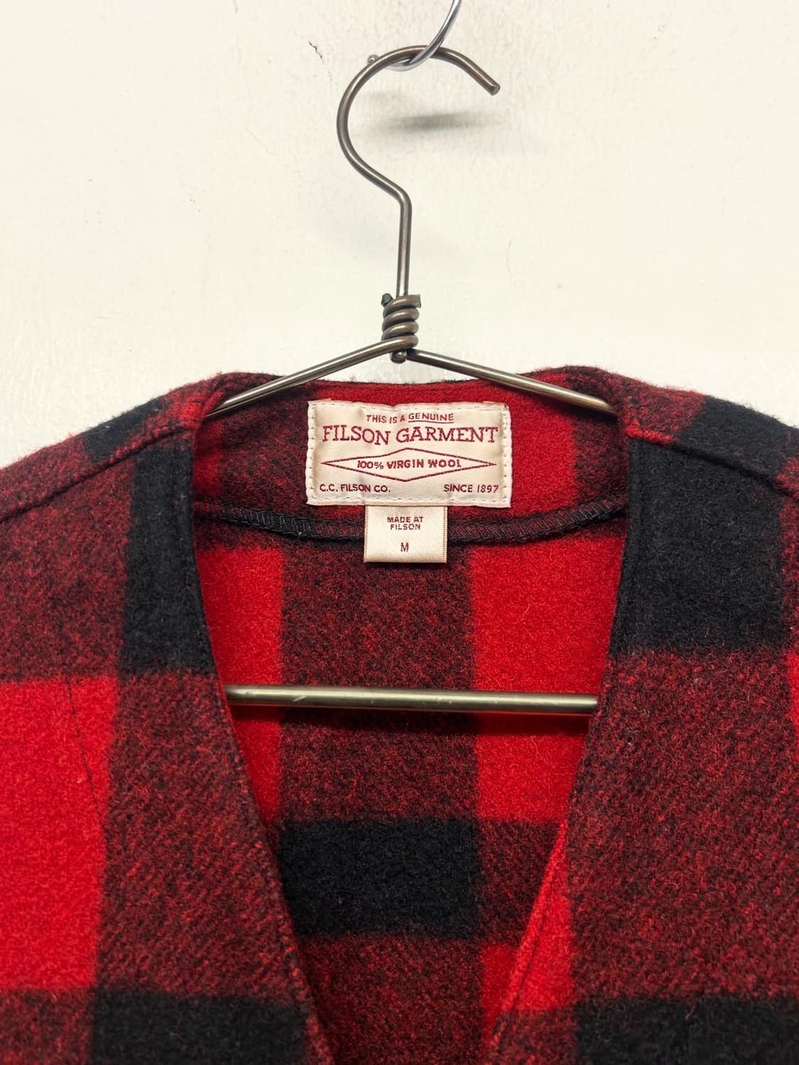 필슨 버팔로체크 메키노 울 베스트 상품이미지3