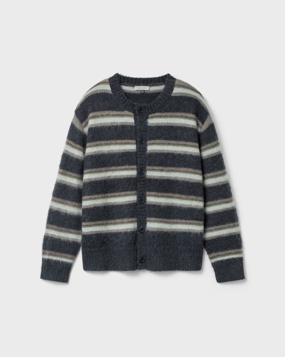 (새상품) 벨리에 브러쉬드 탐 가디건 - 멀티 네이비 100사이즈 상품이미지1