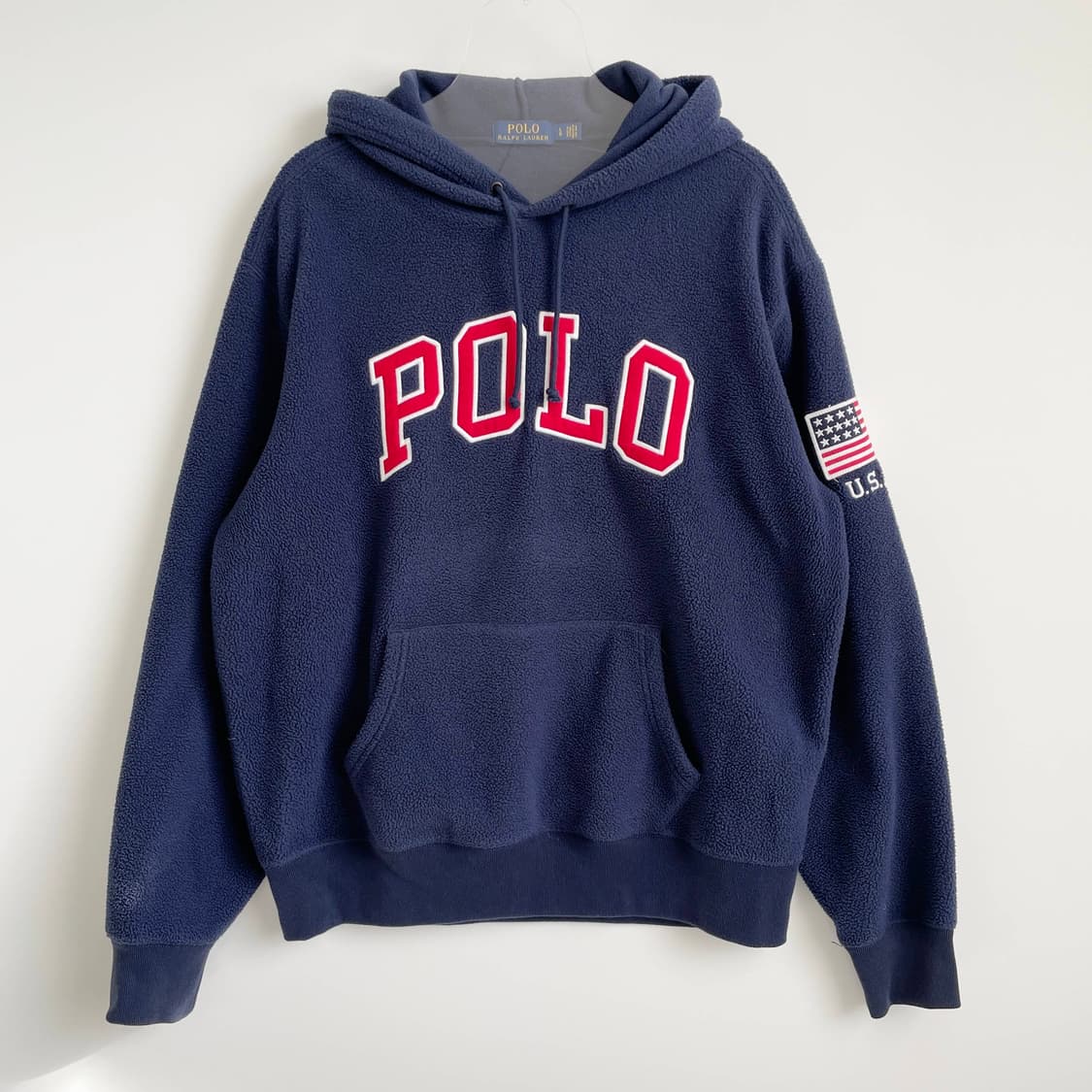 F2 폴로랄프로렌 성조기 네이비 플리스 후디 100-105사이즈 상품이미지1