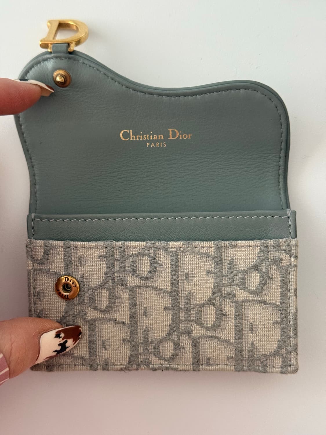 디올 새들 지갑 상품이미지3