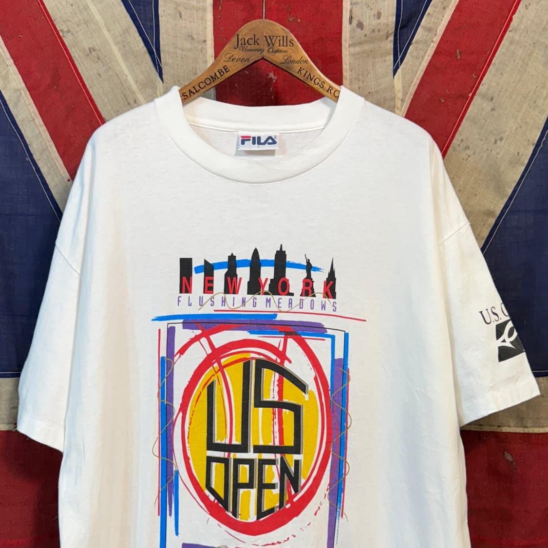 90s USA FILA 빅로고 반팔티셔츠 상품이미지3