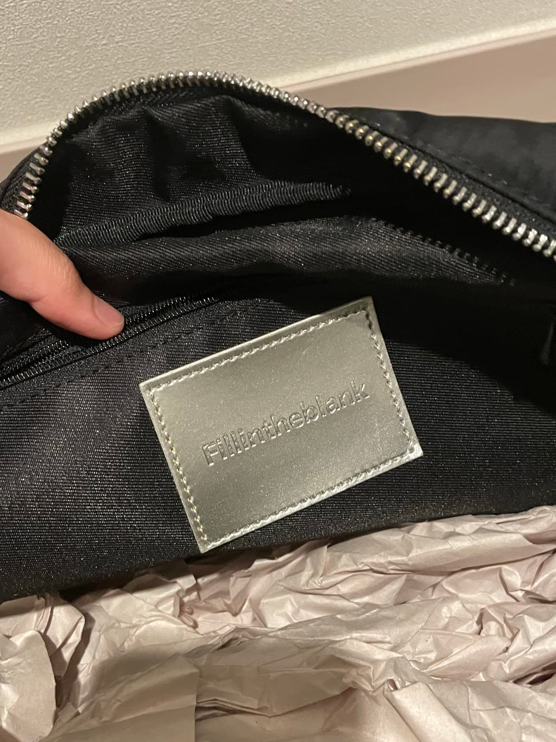 필인더블랭크 PK Shoulder Bag (nylon)(black) 상품이미지4