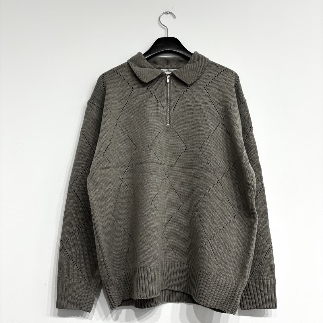 [새상품] 니트 반집업 4컬러 상품이미지3